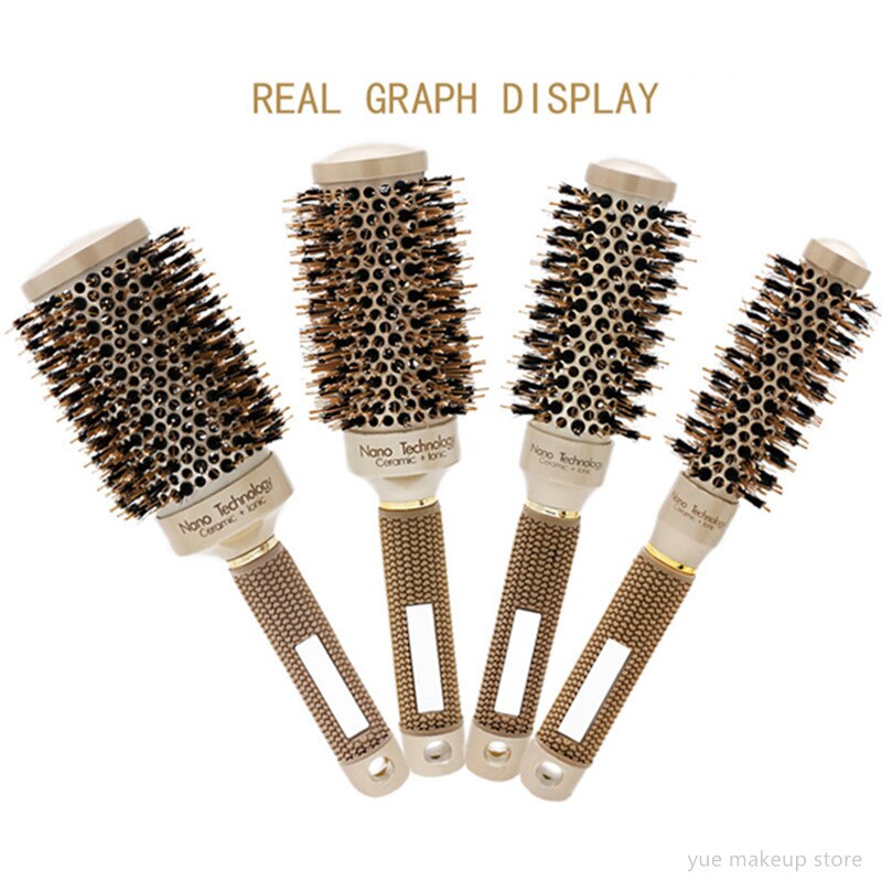 4 Style Curling Hair Brushes