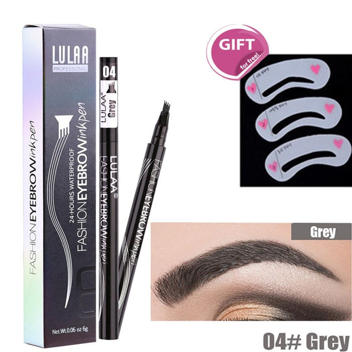 5-Color Four-Pronged Liquid Waterproof Eyebrow Brush