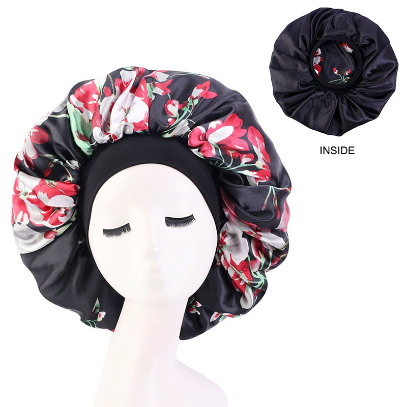 Big Satin Silky Hair Bonnet