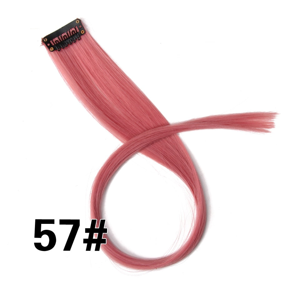 Synthetic Clip On Hair Extension -57 Ombre Colors