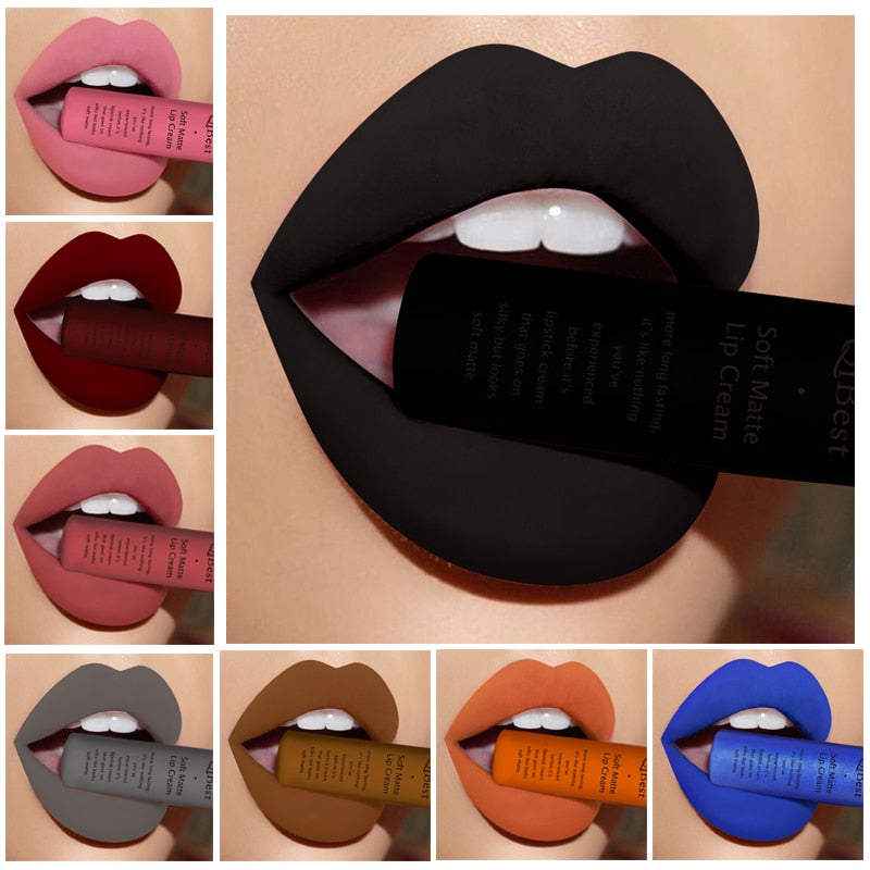 34 Colors Matte Liquid Waterproof Lipstick