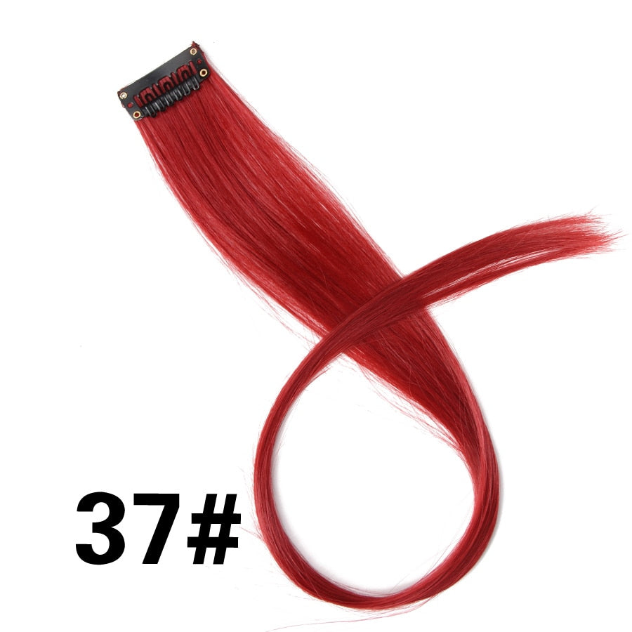 Synthetic Clip On Hair Extension -57 Ombre Colors