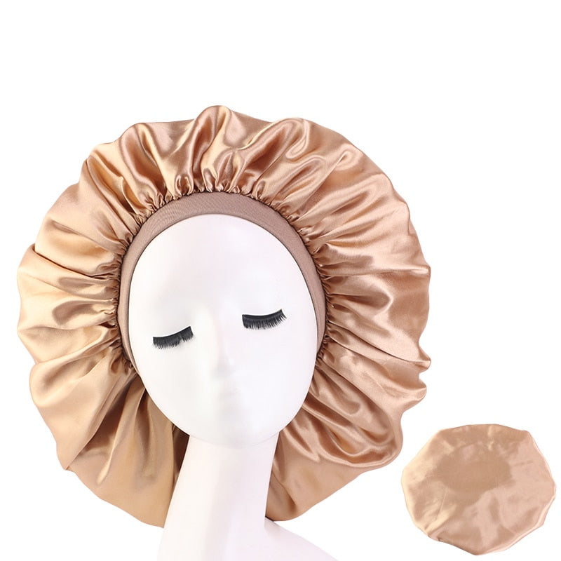 Big Satin Silky Hair Bonnet