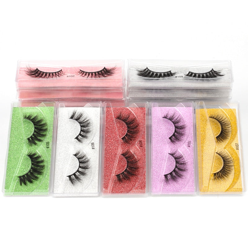 10/30/50/100pcs 3D Mink Eyelashes with a Natural Look In Bulk