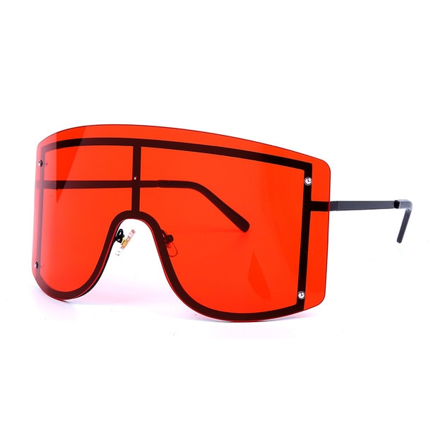 Over-sized Rimless Women Sunglasses