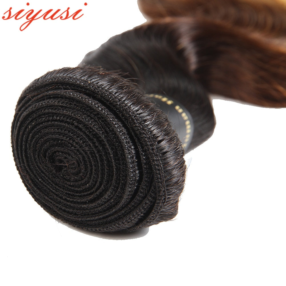 T1B/30 Peruvian Body Wave Human Hair Ombre Bundles