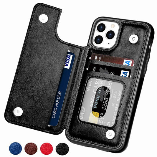 Leather Wallet Cases For iPhone 11 12 13 14 Pro/ Max/ Plus/ Mini