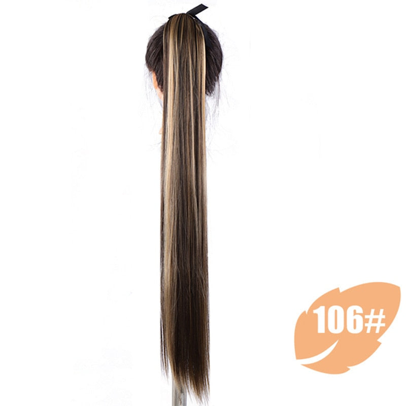 18-34 Inch Synthetic Straight Hair Ponytail