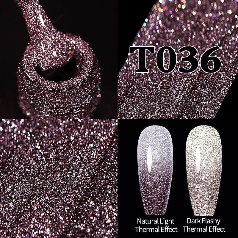 Sparkling / Reflective Glitter / Semi-Permanent Gel Nail Art Need Base