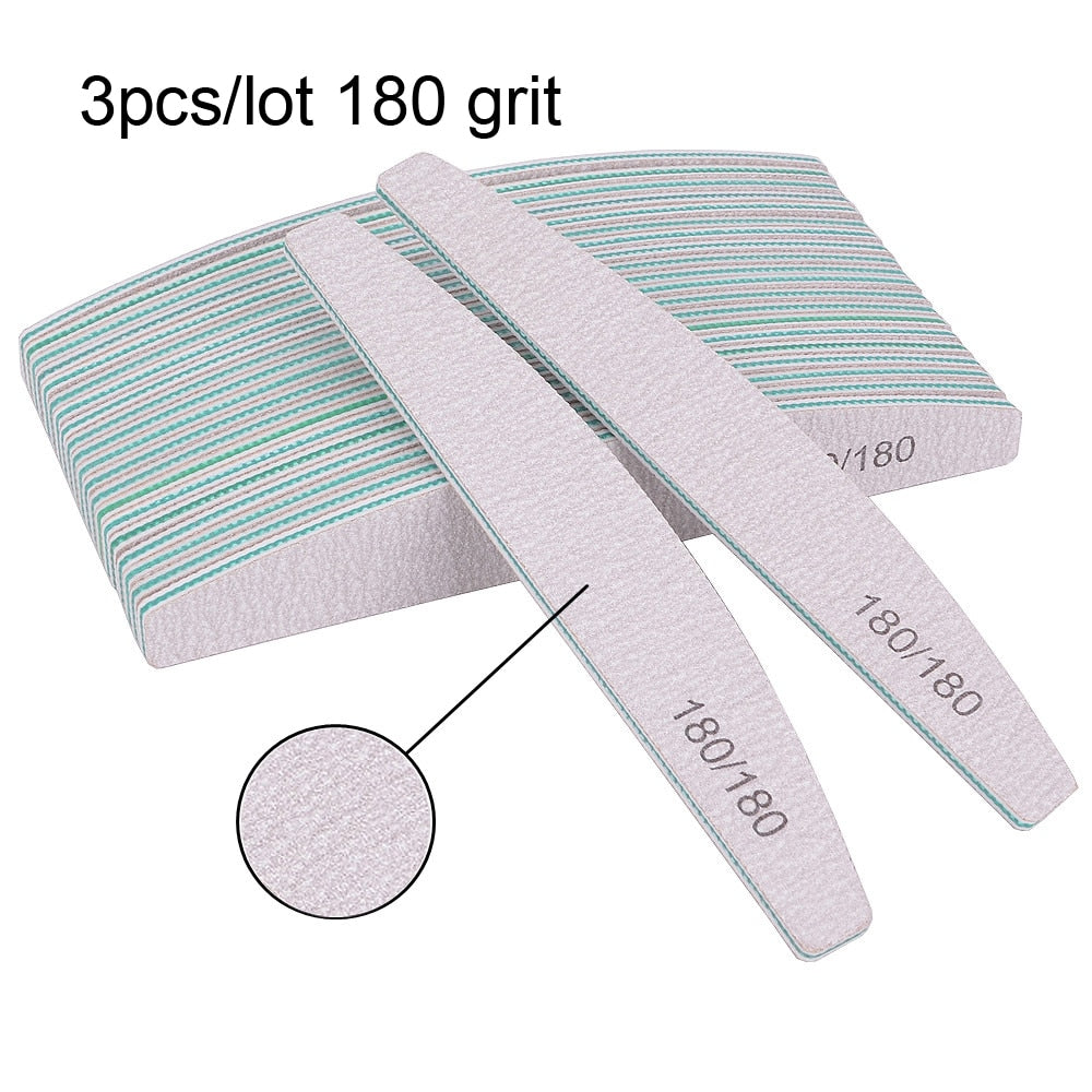 3/5/10Pcs Professional Nail File -Sandpaper Strong