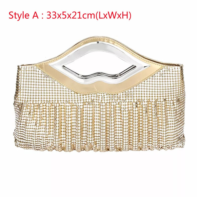 Sequined Evening Clutch Handbags for Women