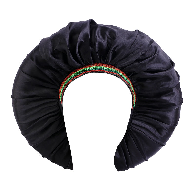 Big Satin Silky Hair Bonnet