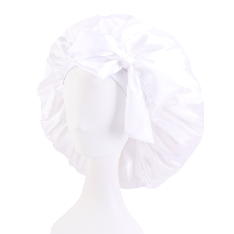 Big Satin Silky Hair Bonnet