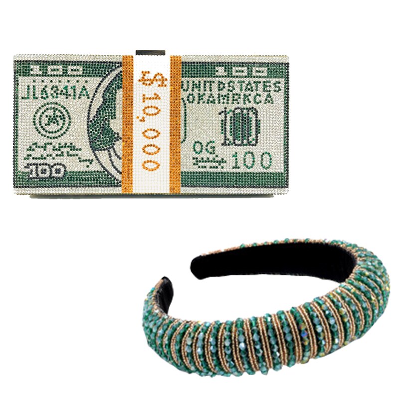 Money Clutch Handbag or Clutch and Band Sets for Women