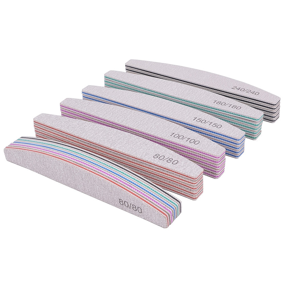 3/5/10Pcs Professional Nail File -Sandpaper Strong