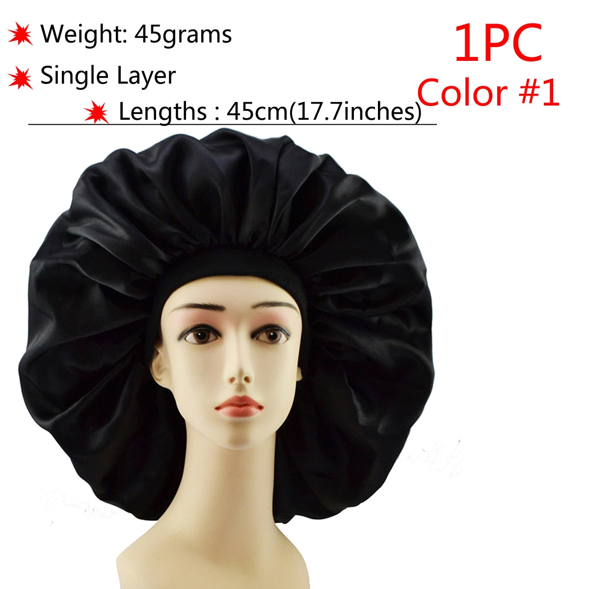 Big Silk Sleeping Hair Bonnet