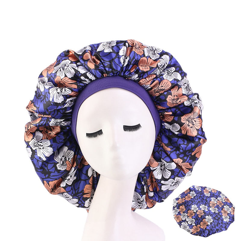 Big Satin Silky Hair Bonnet