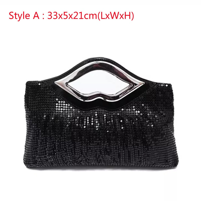 Sequined Evening Clutch Handbags for Women