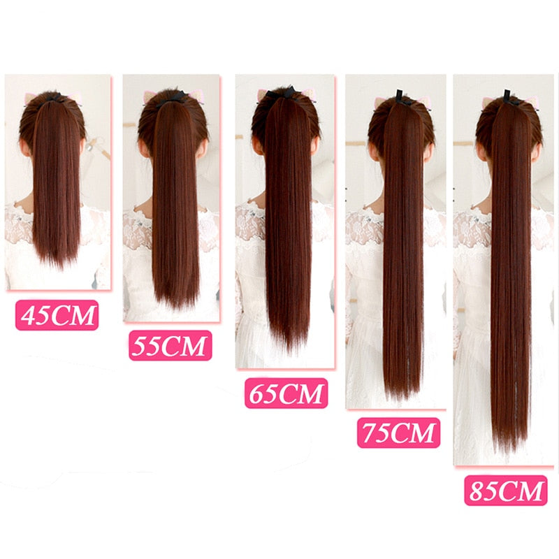 18-34 Inch Synthetic Straight Hair Ponytail