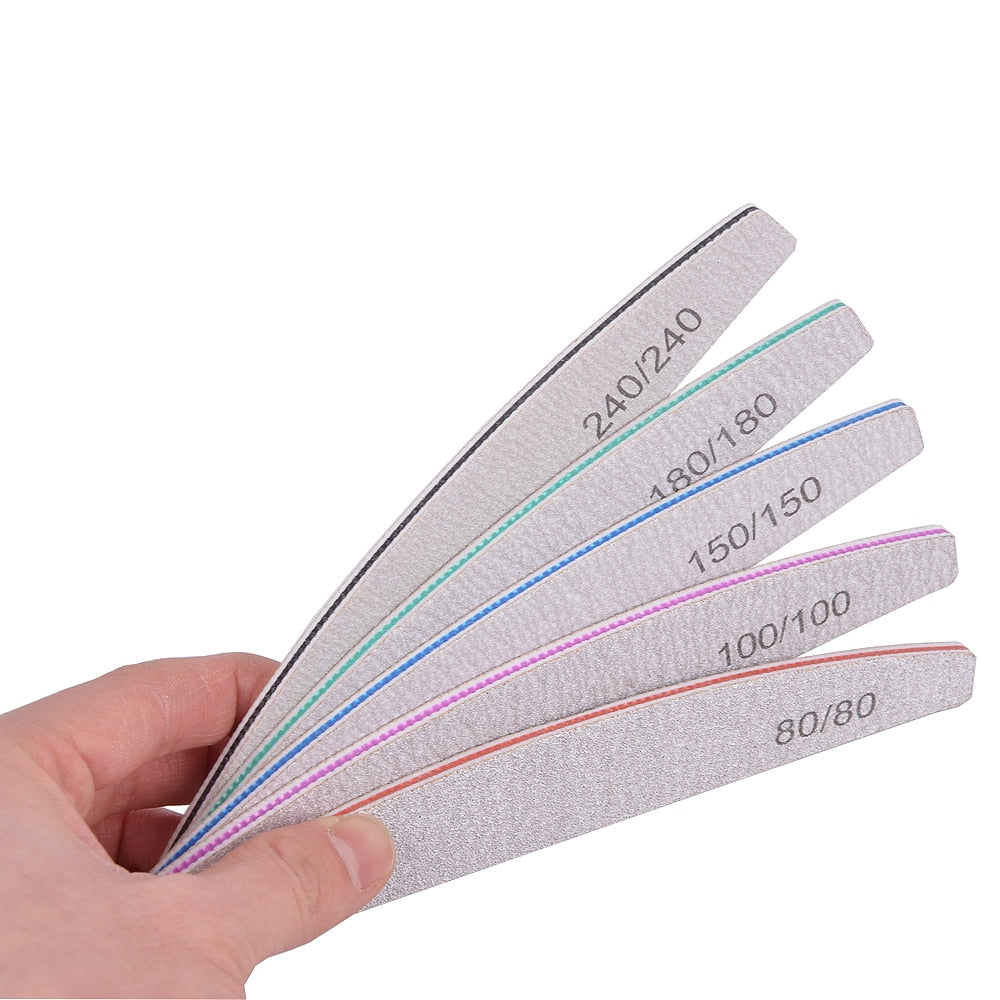 3/5/10Pcs Professional Nail File -Sandpaper Strong