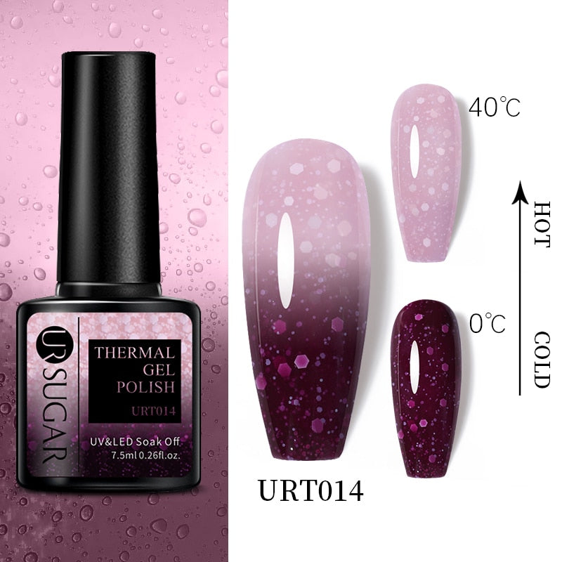 Thermal Ultra-thin Glitter / UV Gel / Temperature Color Change Gel Nail Art