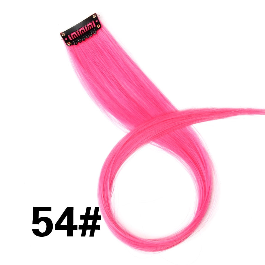 Synthetic Clip On Hair Extension -57 Ombre Colors