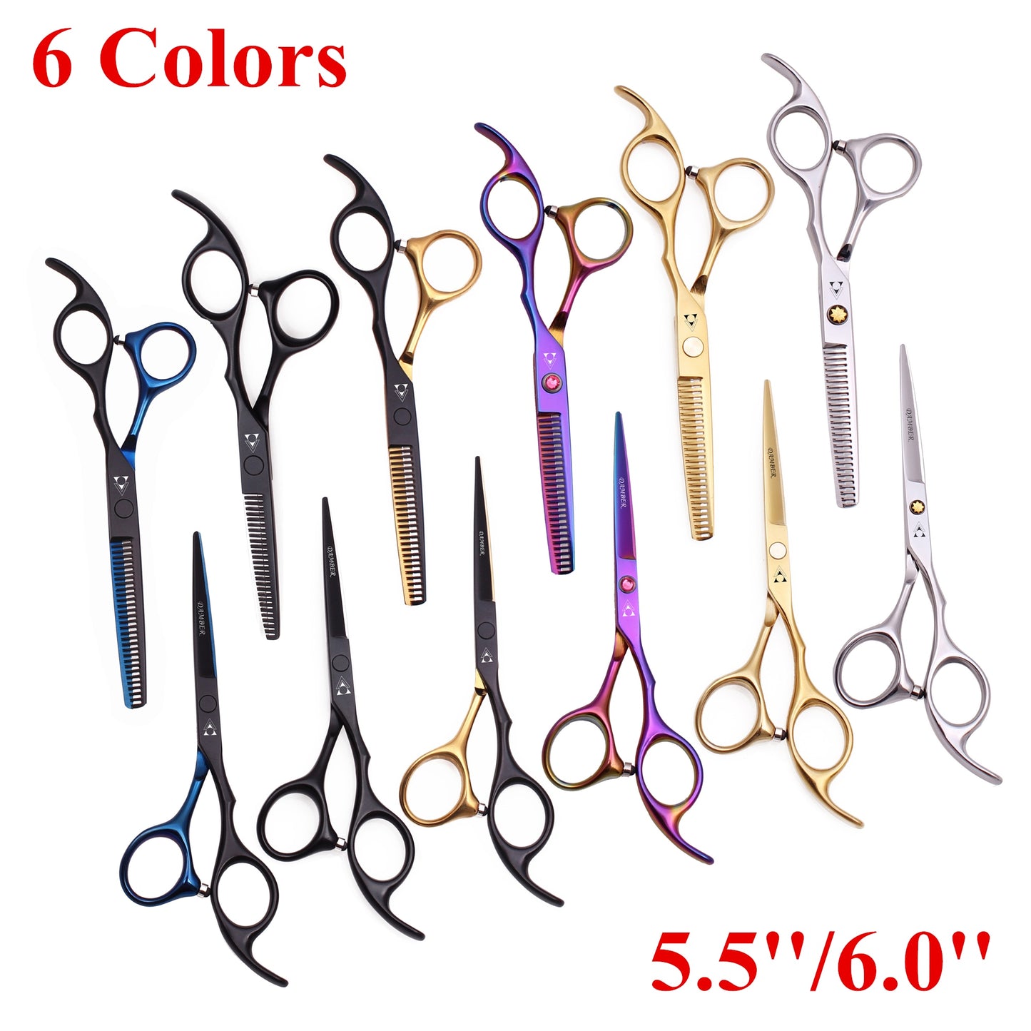 Professional Hair Cutting Shears & Thinning Barber Scissor Set