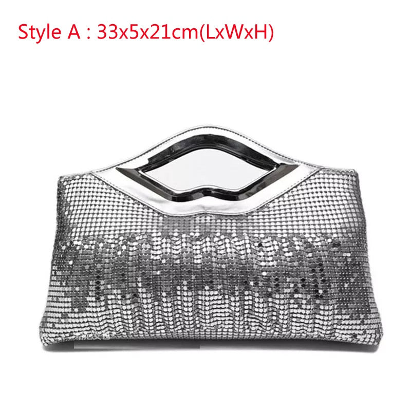 Sequined Evening Clutch Handbags for Women