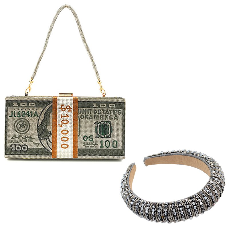 Money Clutch Handbag or Clutch and Band Sets for Women