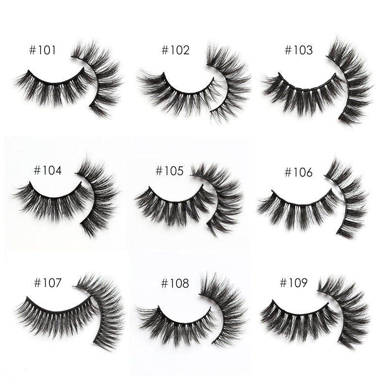 10/30/50/100pcs 3D Mink Eyelashes with a Natural Look In Bulk