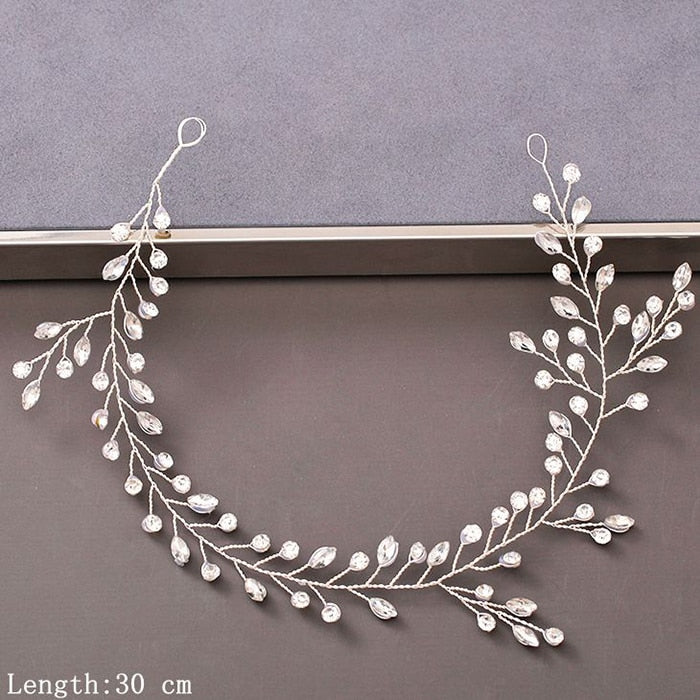 Pearl Rhinestone Wedding Headband / Hair Accessories for Women