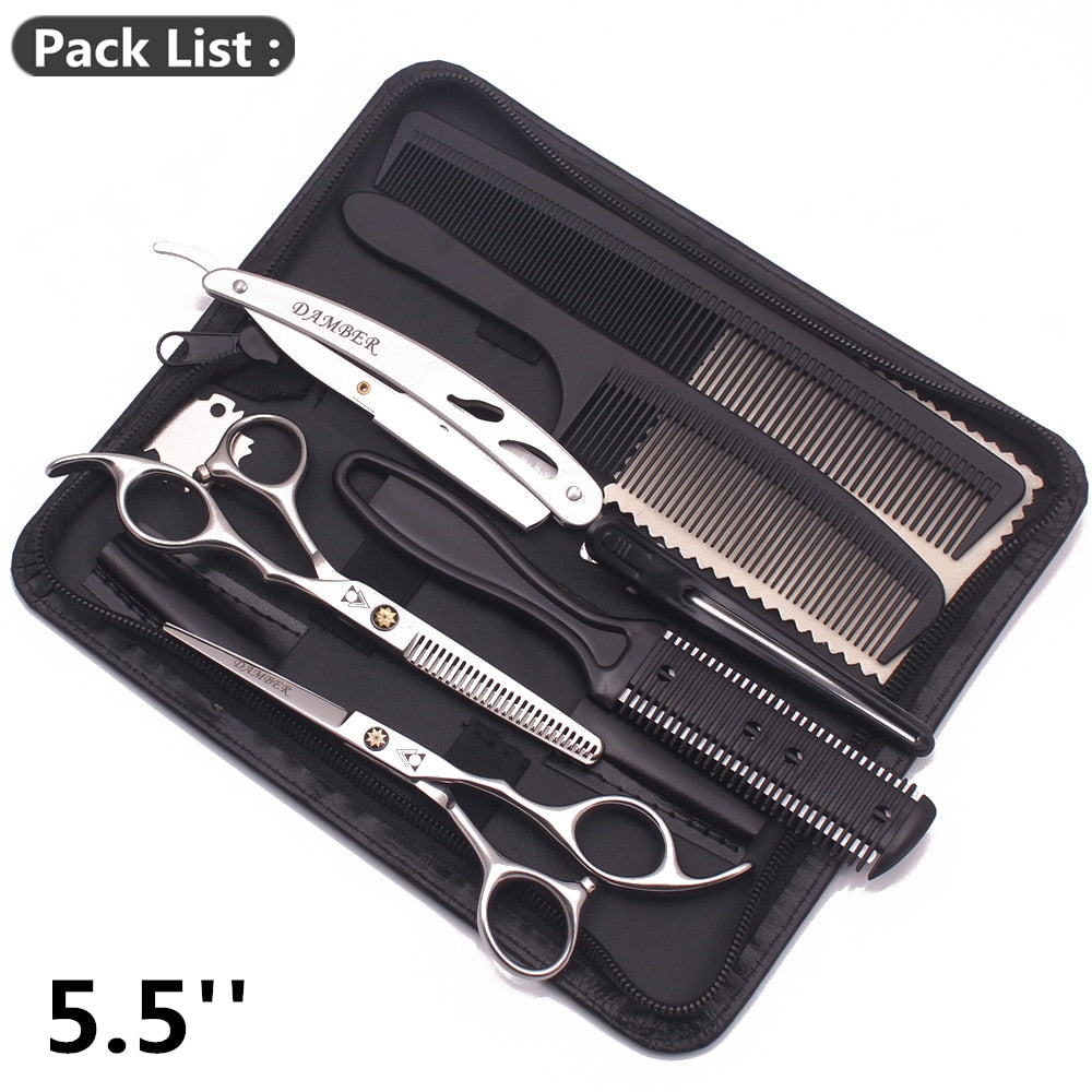 Professional Hair Cutting Shears & Thinning Barber Scissor Set