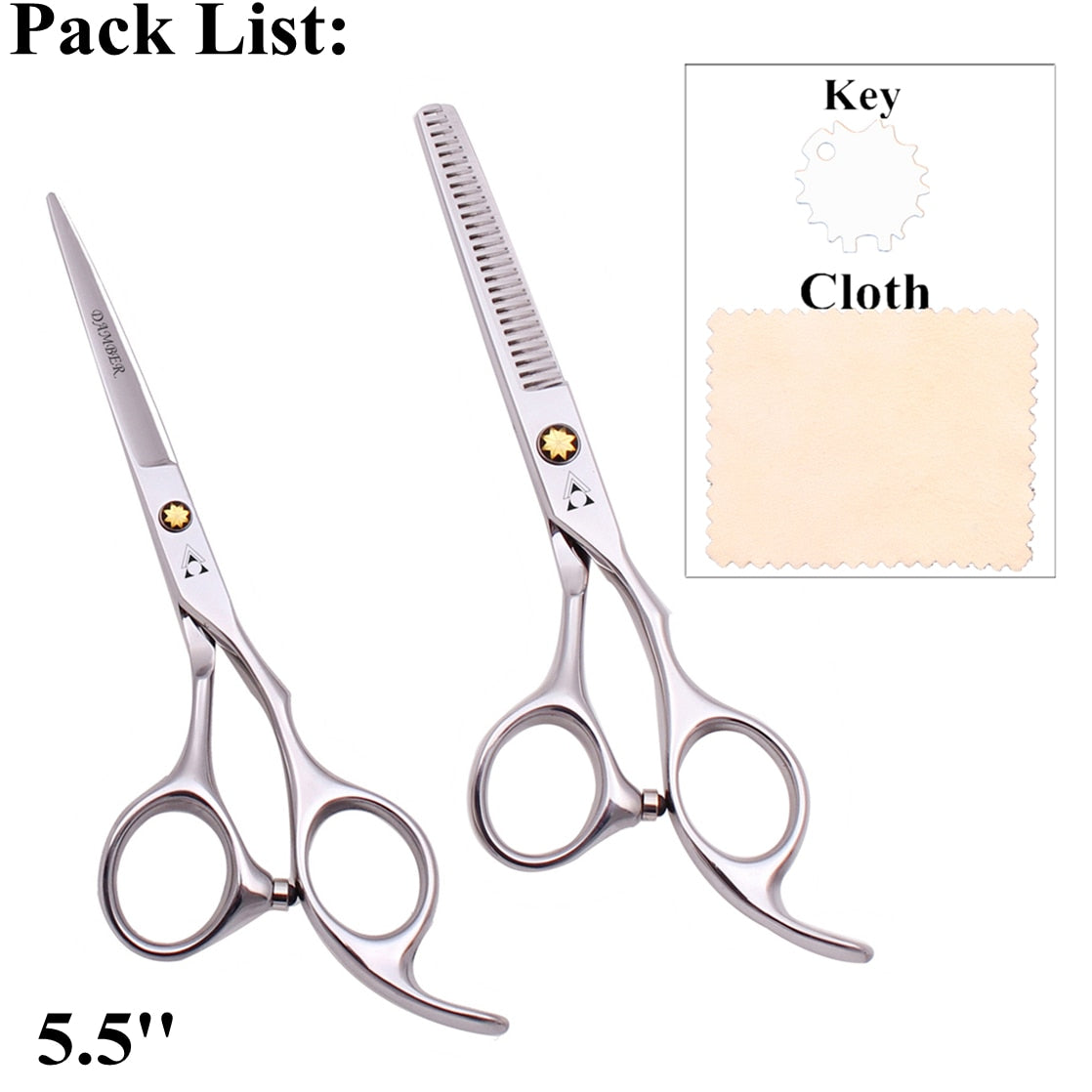 Professional Hair Cutting Shears & Thinning Barber Scissor Set