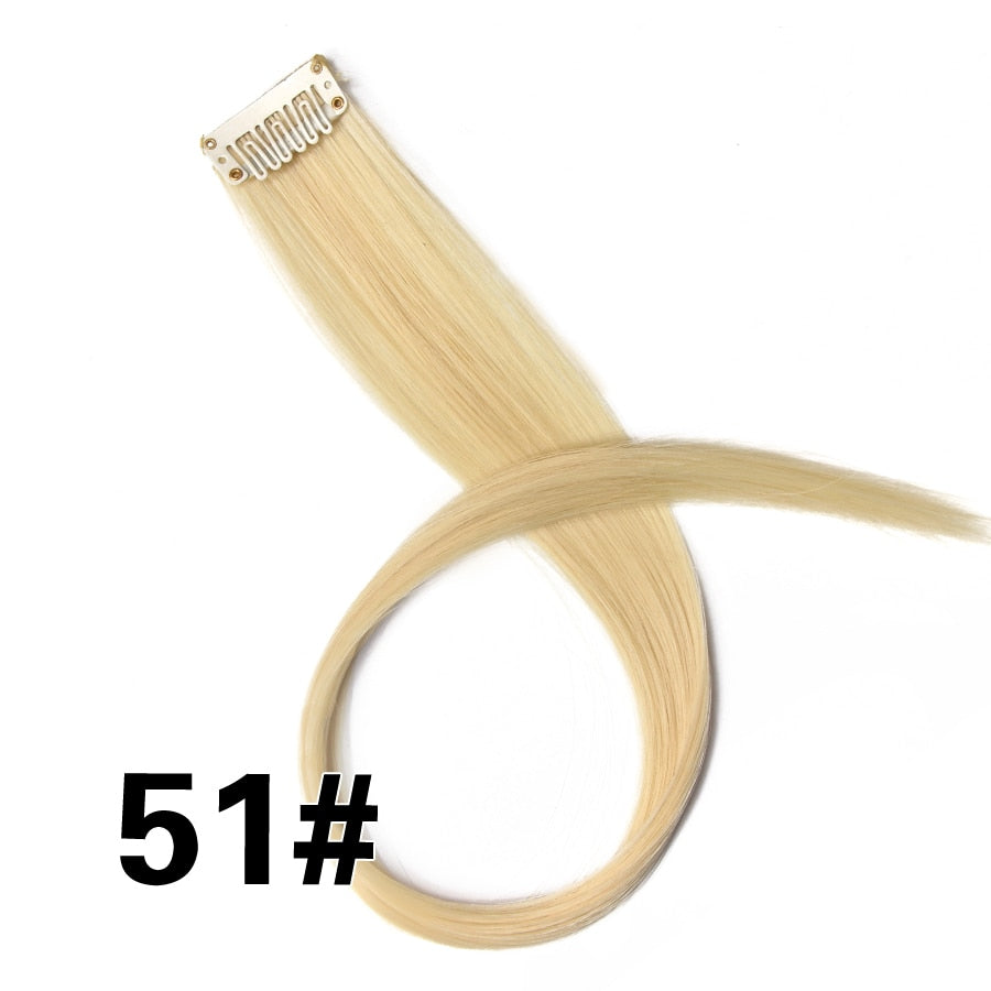 Synthetic Clip On Hair Extension -57 Ombre Colors