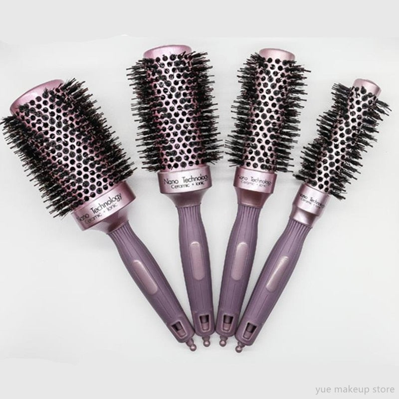 4 Style Curling Hair Brushes