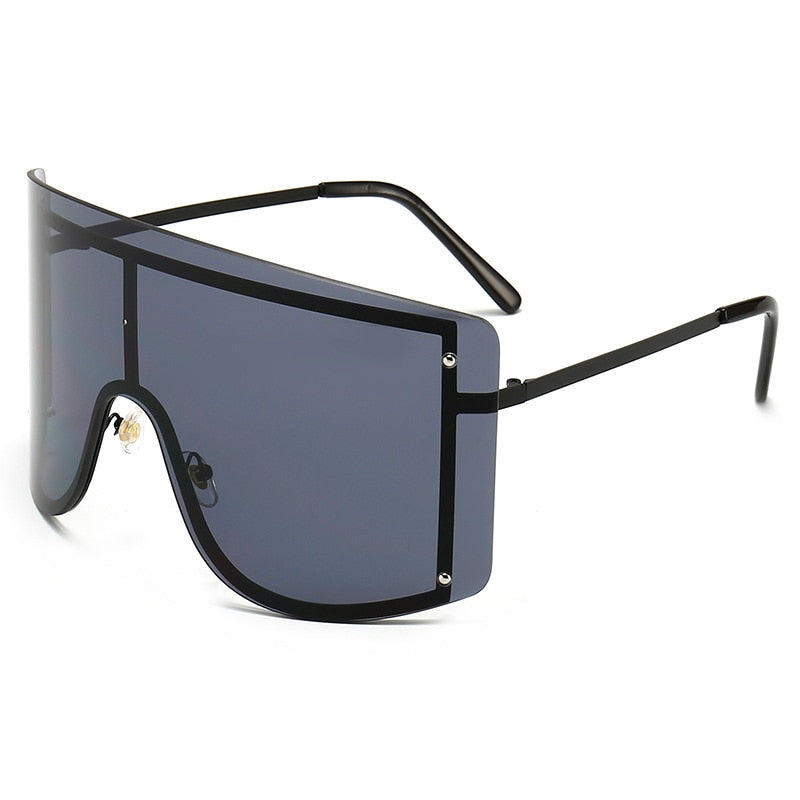 Over-sized Rimless Women Sunglasses