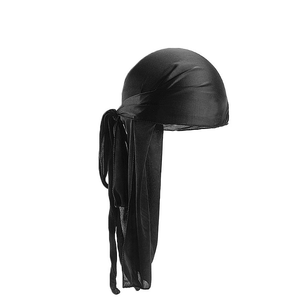 Long Satin Breathable Turbans -Durags -Headwraps for Men