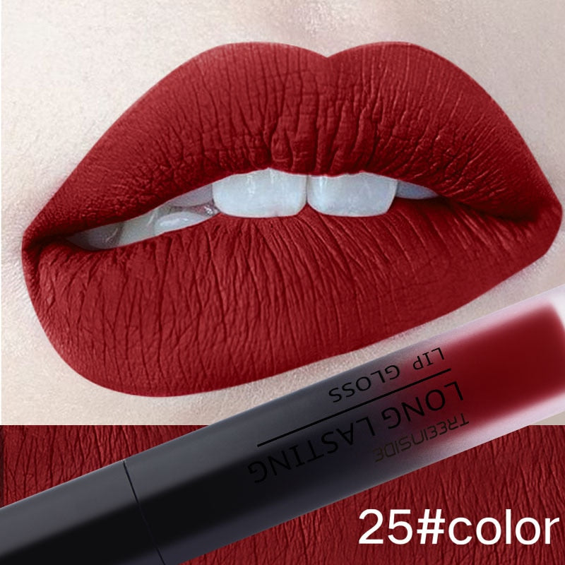 28 Color Matte Liquid, Velvet Gloss Lipstick -Long Lasting, Lip Plumper