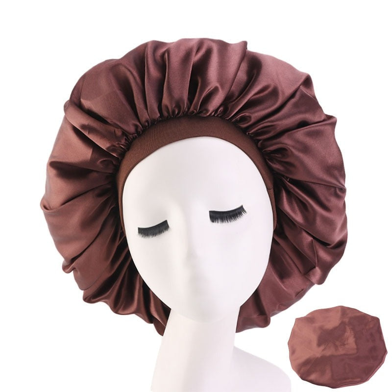 Big Satin Silky Hair Bonnet