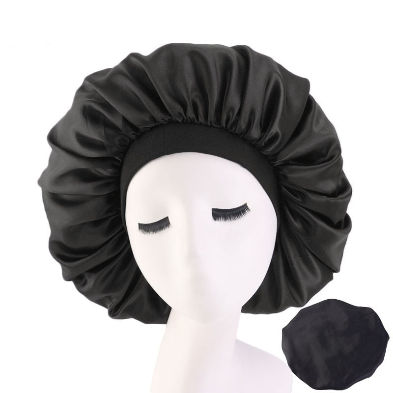 Big Satin Silky Hair Bonnet