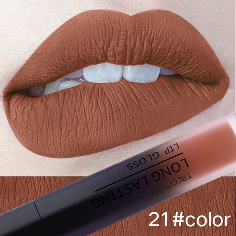 28 Color Matte Liquid, Velvet Gloss Lipstick -Long Lasting, Lip Plumper