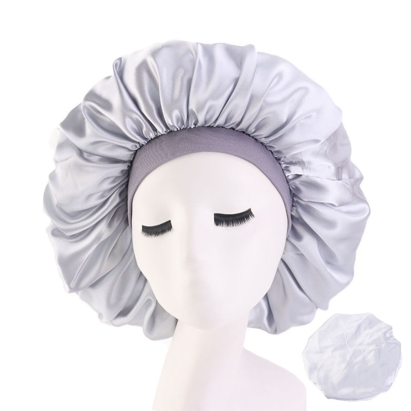 Big Satin Silky Hair Bonnet