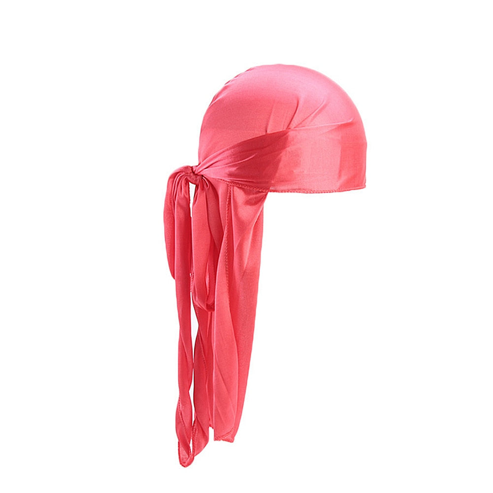 Long Satin Breathable Turbans -Durags -Headwraps for Men