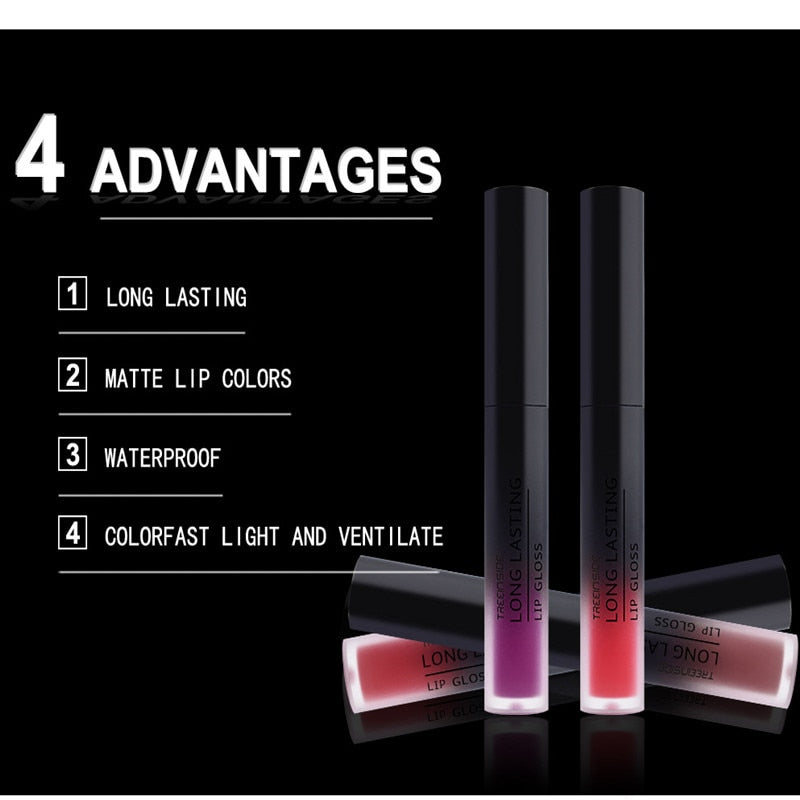 28 Color Matte Liquid, Velvet Gloss Lipstick -Long Lasting, Lip Plumper