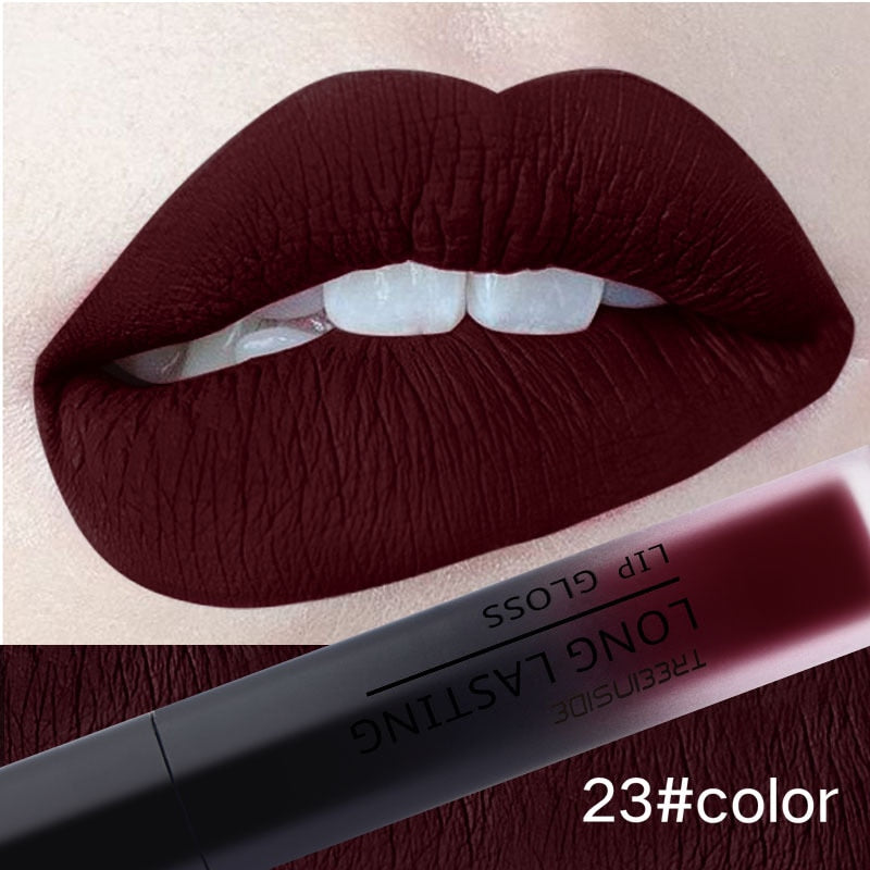 28 Color Matte Liquid, Velvet Gloss Lipstick -Long Lasting, Lip Plumper