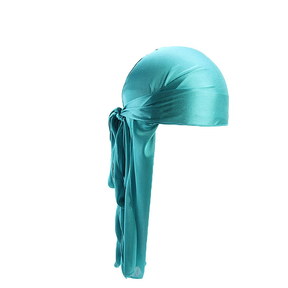 Long Satin Breathable Turbans -Durags -Headwraps for Men