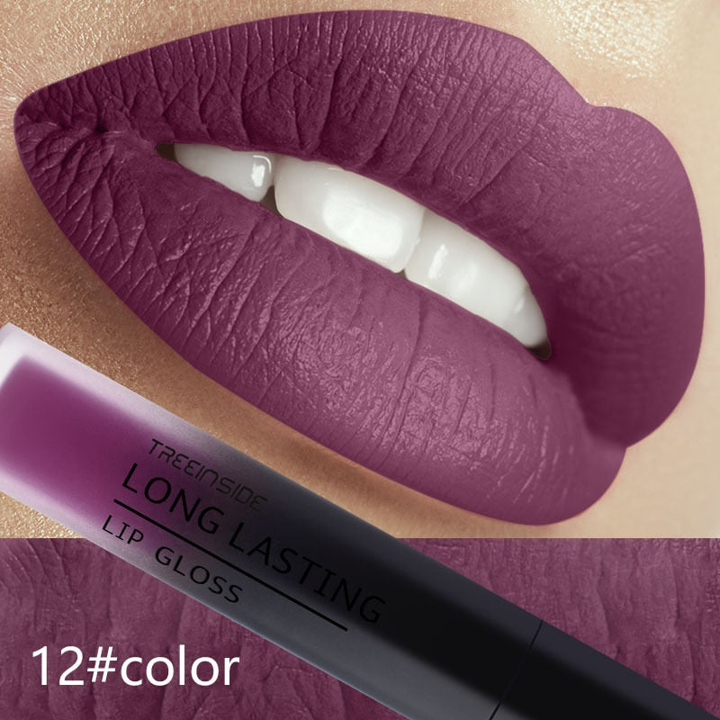 28 Color Matte Liquid, Velvet Gloss Lipstick -Long Lasting, Lip Plumper