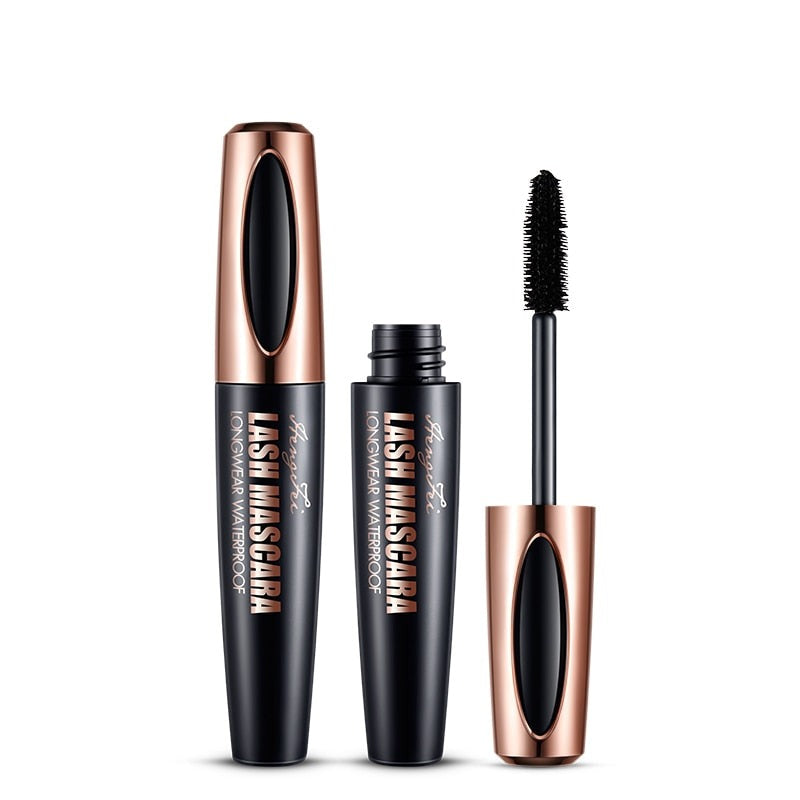 4D Silk Fiber Eyelash Mascara -Black Extension, Curling Extension