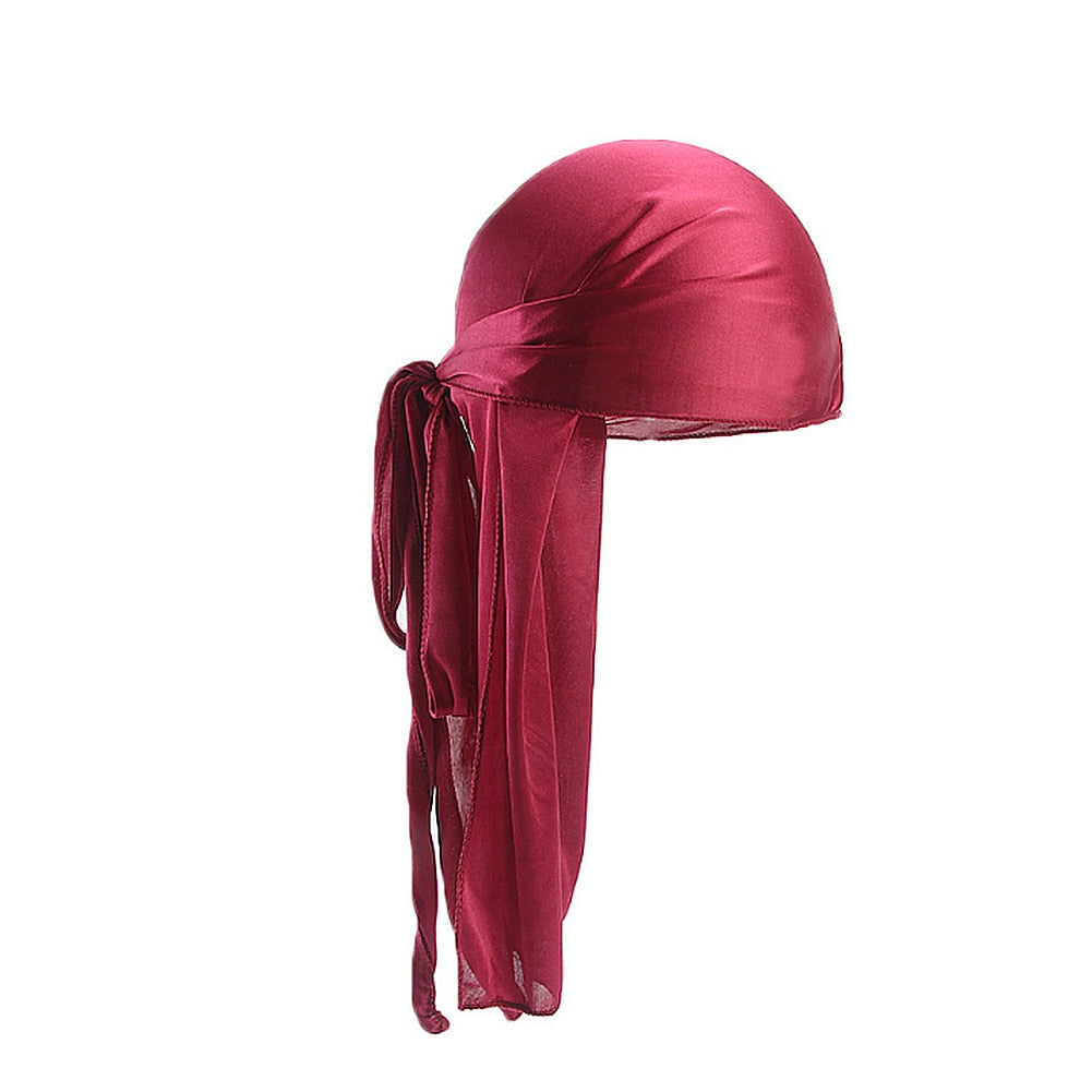 Long Satin Breathable Turbans -Durags -Headwraps for Men