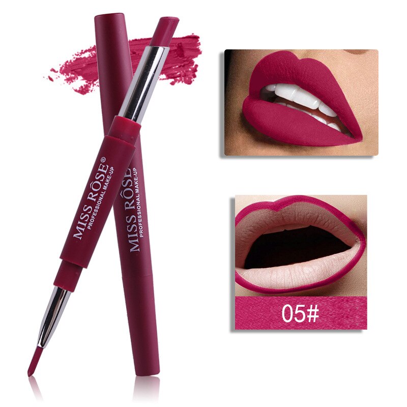 2 in 1 Matte Lipstick and Lip Liner -8 Colors